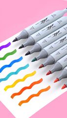 Estuche 60 Rotuladores alcohol Roymart Artist Brush