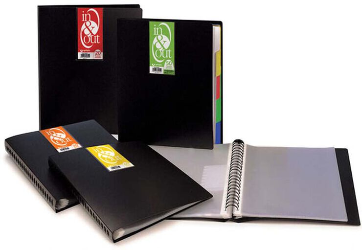 Carpeta 20 fundas Grafoplas in&out A4