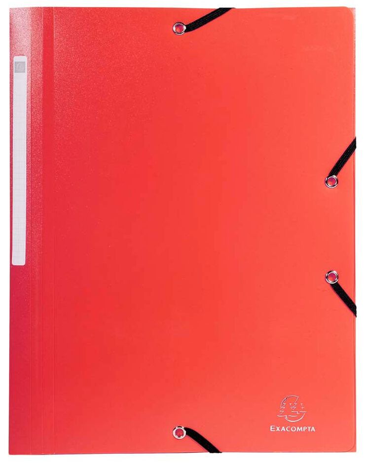Carpeta solapes i gomes A4 Exacompta vermell