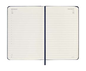Agenda Moleskine 12m día/pág 2025 Pocket azul marino