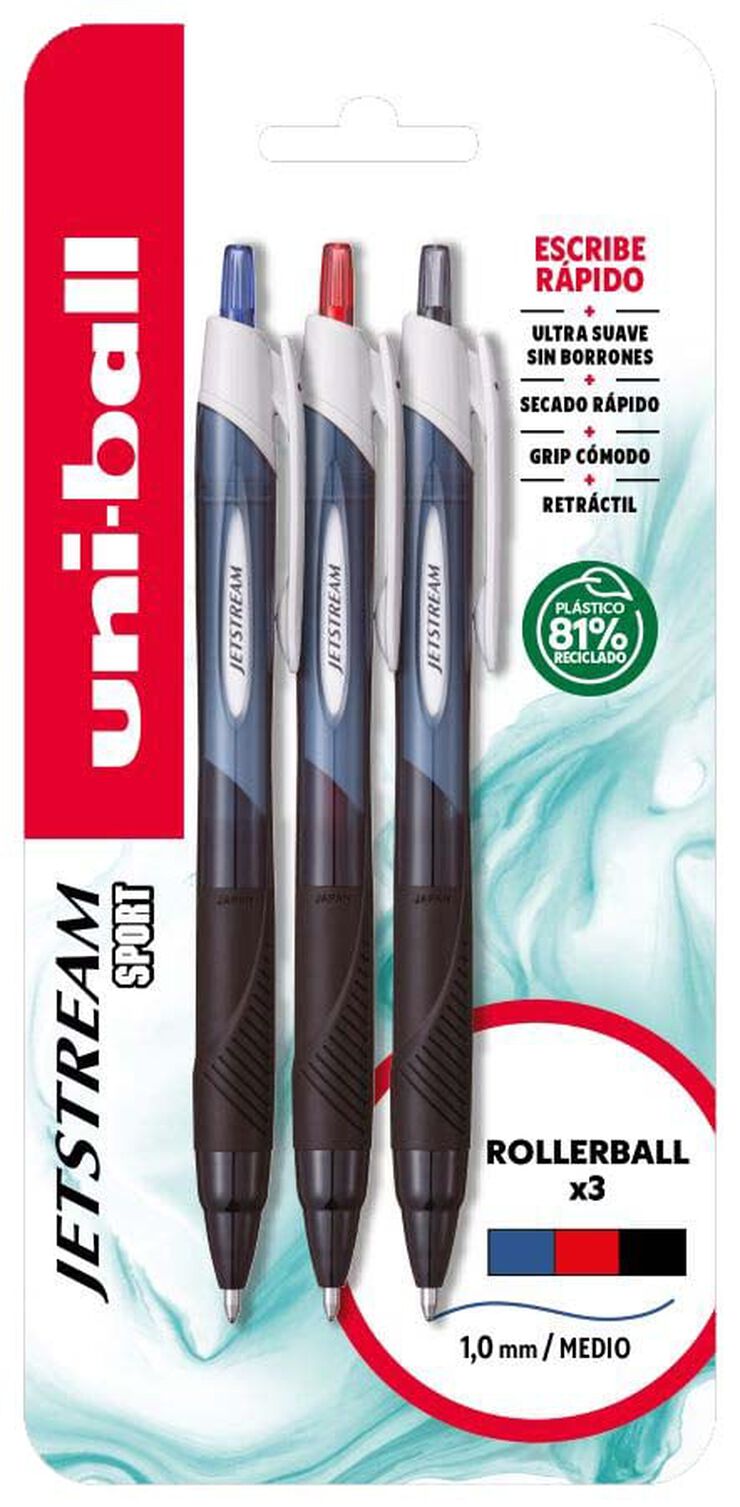 Rollers Uni SXN-150E 3 colores negro/azul/rojo