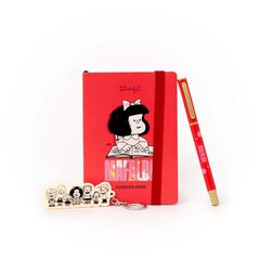 Set Agenda Mafalda A6 sem/vista 2026 cast + Llavero
