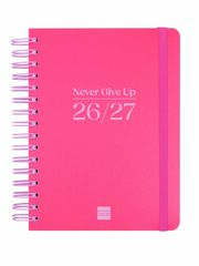 Agenda Finocam Cosmflex 1/4 D&iacute;a/P&aacute;gina Catal&aacute;n 2026-27 Rojo