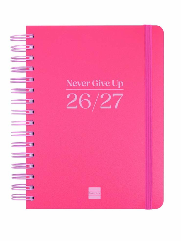 Agenda Finocam Cosmflex 1/4 D&iacute;a/P&aacute;gina Catal&aacute;n 2026-27 Rojo