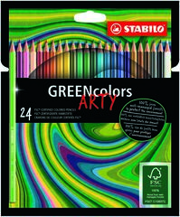 Estuche Lápices Stabilo Green Arty Line 24 colores