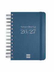 Agenda Escolar Finocam Cosmoflex 1/8 D&iacute;a/P&aacute;gina Castellano 2026-27 Azul