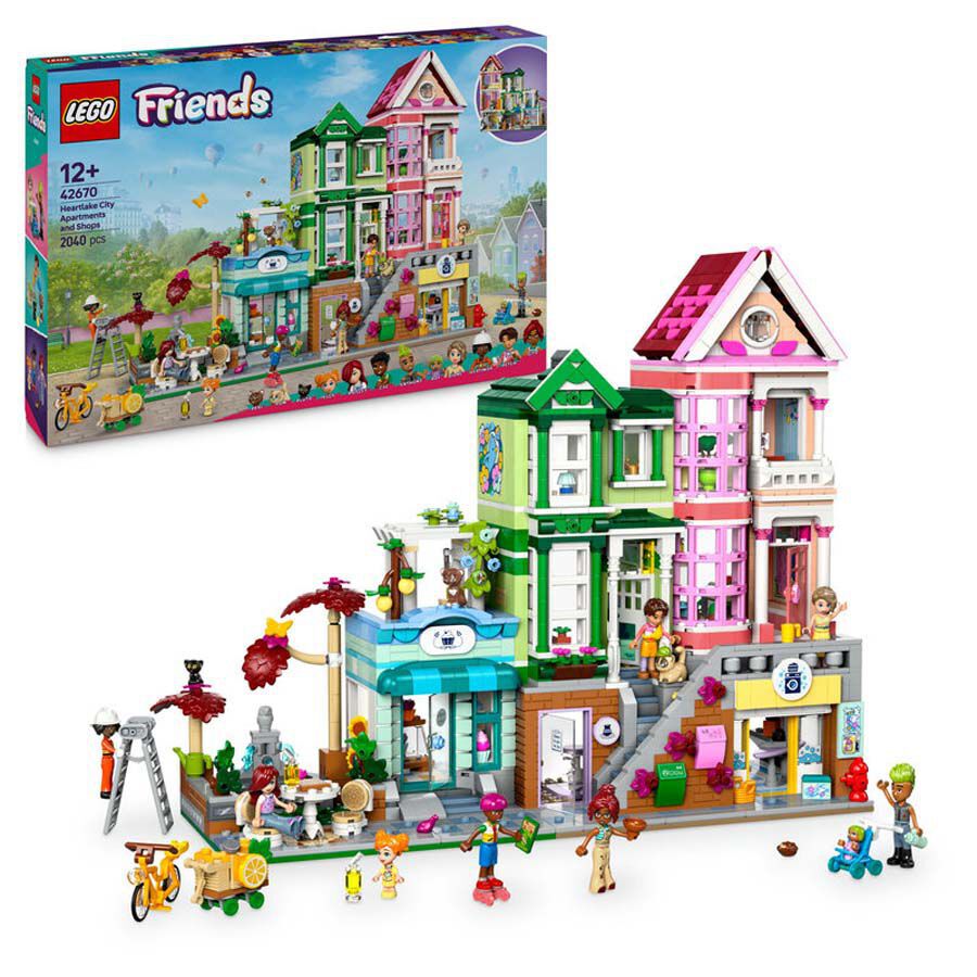 LEGO&reg; LEGO Friends Apartamentos y Tiendas de Heartlake City 42670