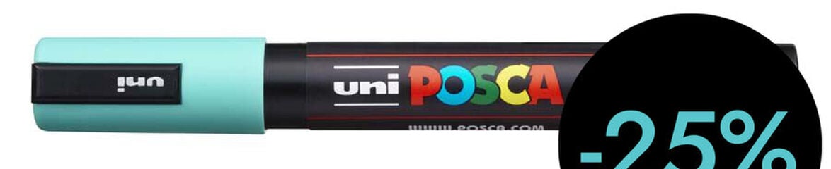 Retolador Posca PC-5M 1,8-2,5mm verd marí