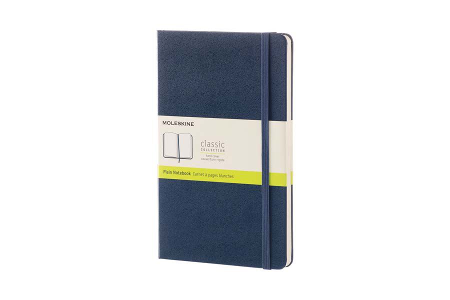 Libreta Moleskine liso azul
