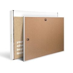 Mapa corcho Miss Wood 60x45 marco blanco