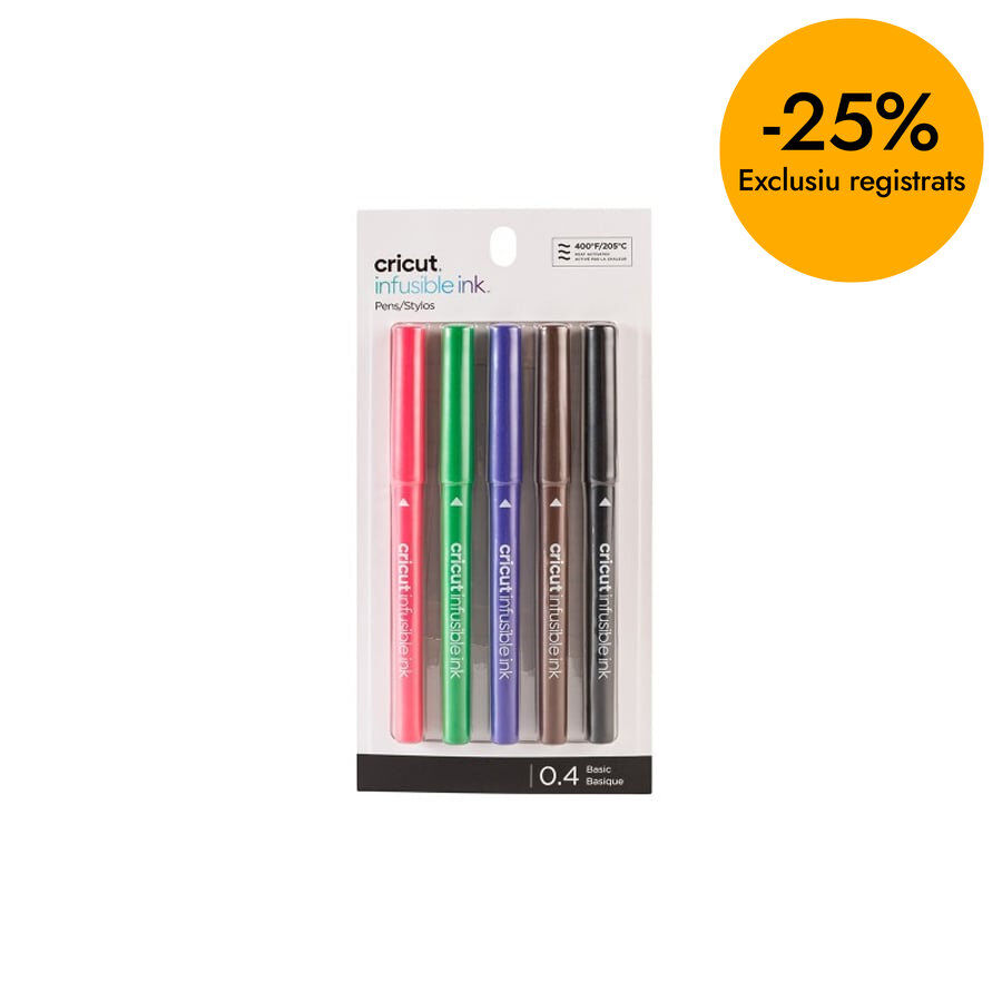 Rotuladores Infusible Ink 0,4mm b&aacute;sicos 5 colores