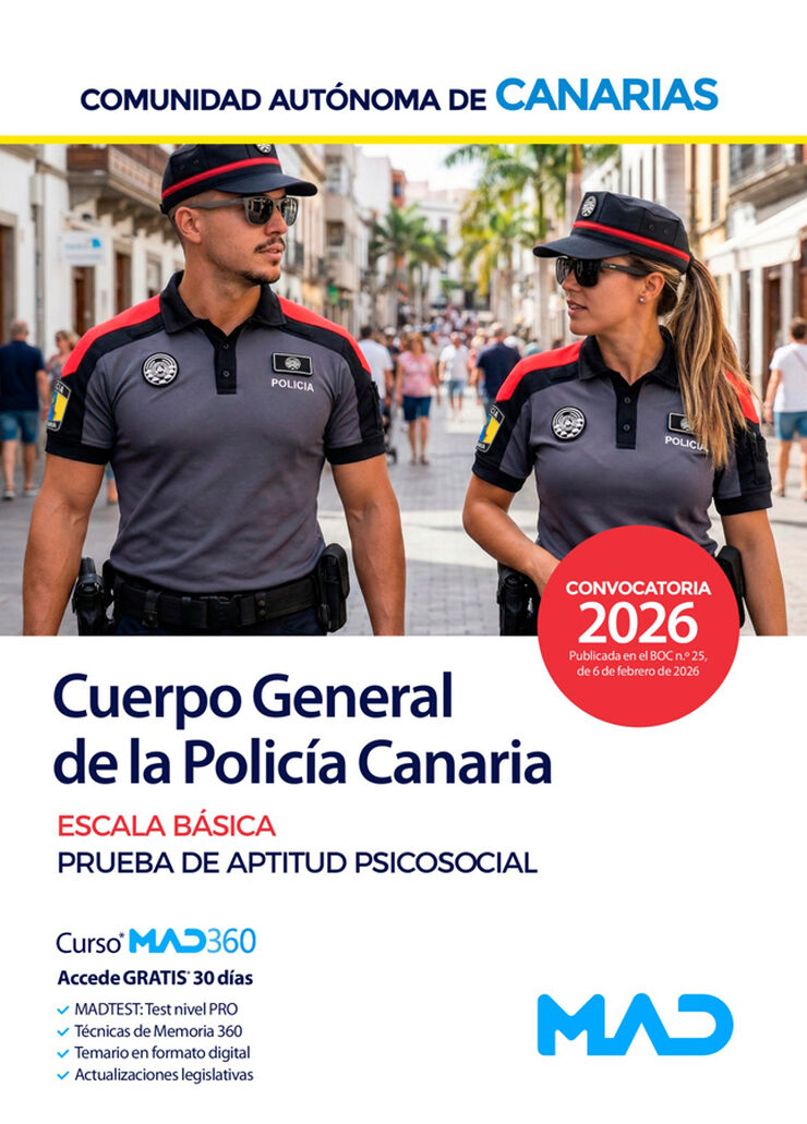 Cuerpo General de la Polic&iacute;a Canaria, Escala B&aacute;sica. Prueba de aptitud psicosocial
