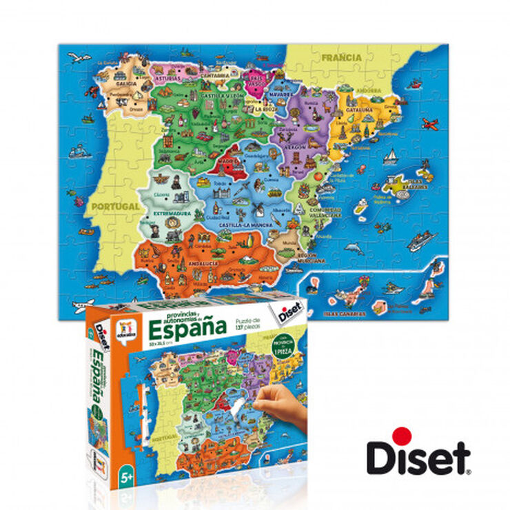 Puzle 137 peces Mapa d'Espanya