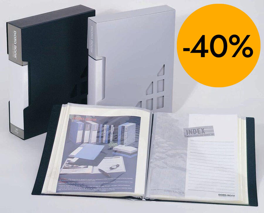 Carpeta 80 fundas A4 Databank gris