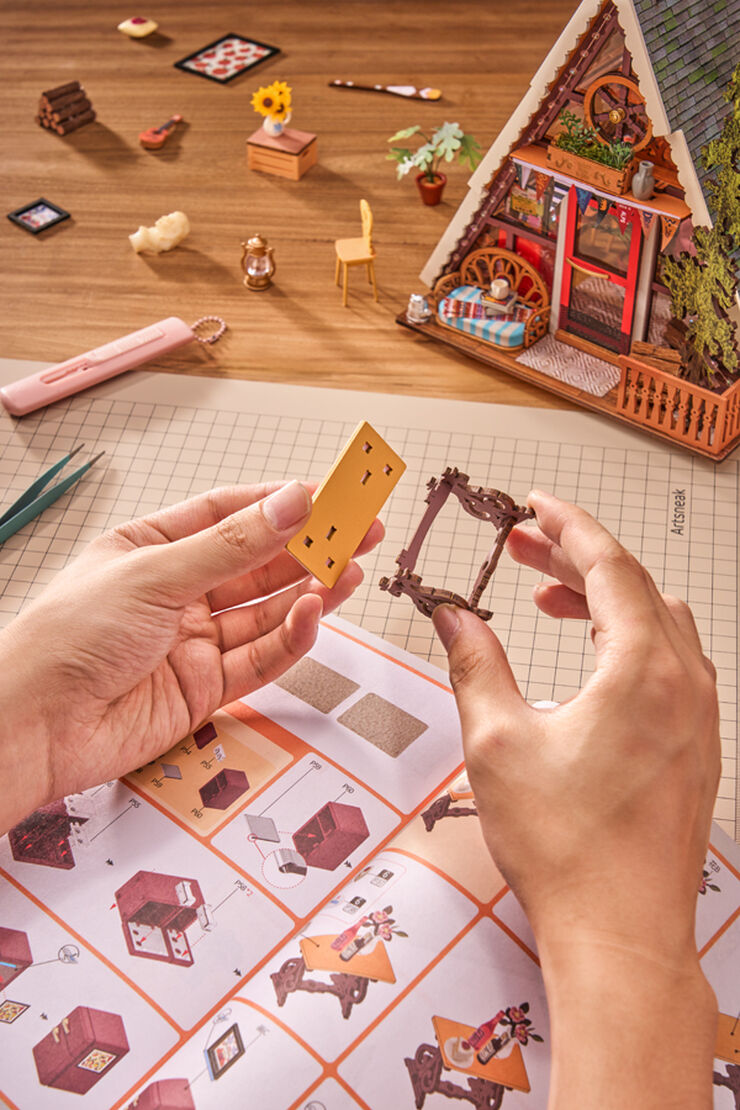 Maqueta caba&ntilde;a del bosque