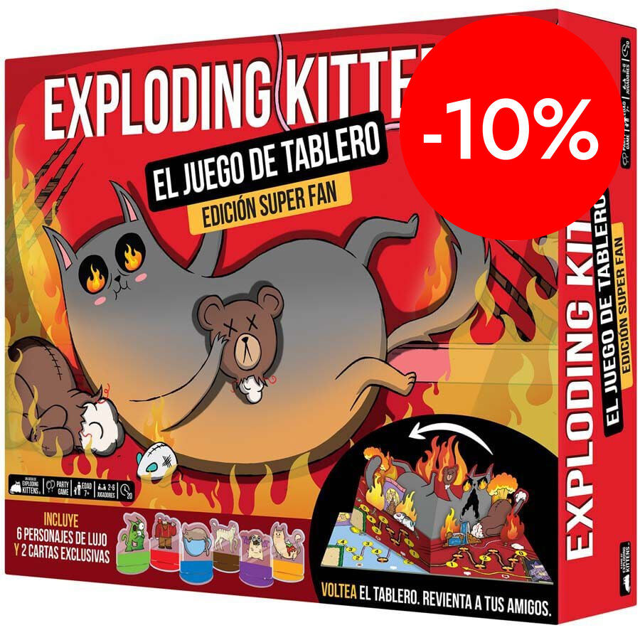 Exploding Kittens: Juego de mesa Superfan Edici&oacute;n