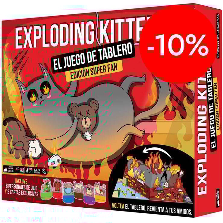 Exploding Kittens: Juego de mesa Superfan Edici&oacute;n