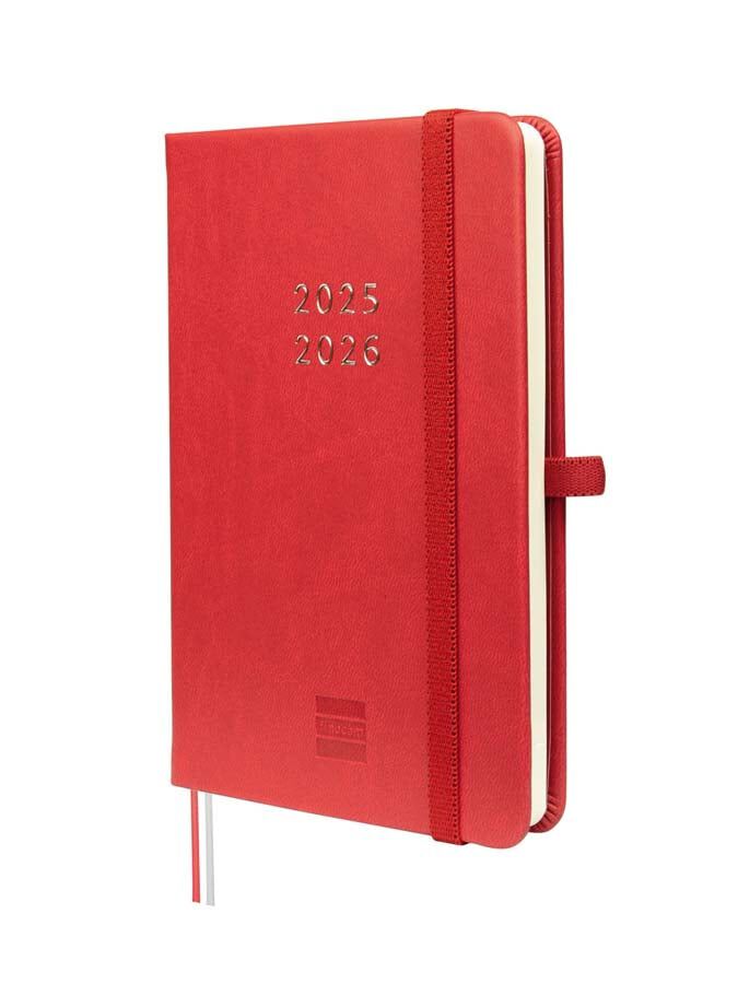 Agenda Finocam 18 meses M3 sem/vista mult 2025-26 rojo