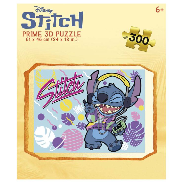 Stitch Puzle con efecto 3D - 300 piezas