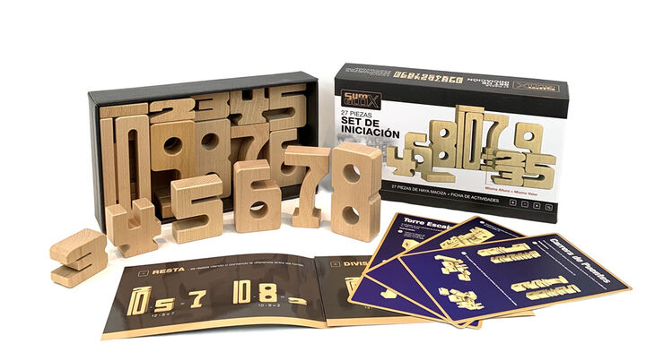Sumblox N&uacute;meros De Madera 27Pcs.
