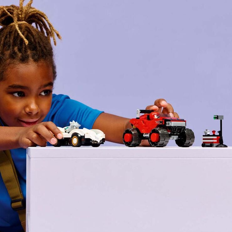 LEGO® Sonic the Hedgehog™ Cotxe de Silver vs. Monster Truck de Knuckles 77118
