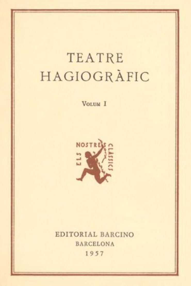 Teatre hagiografic, 1