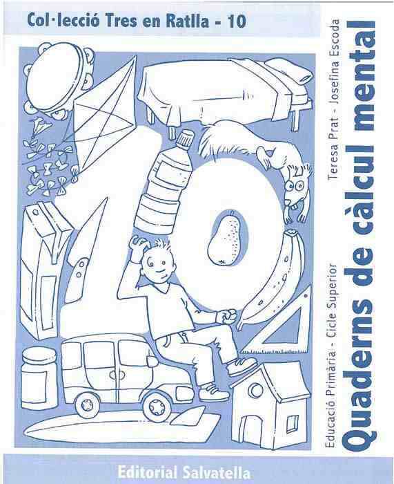 Tres en ratlla 10 Quaderns de C&agrave;lcul Mental Salvatella