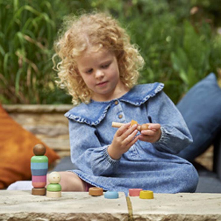 Figuras de madera Rainbow