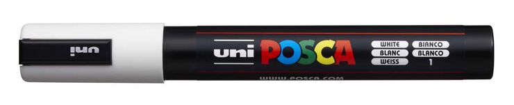 Rotulador Posca PC-5M blanco