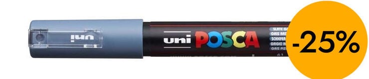 Rotulador Posca PC-1M 0,7mm gris pizarra