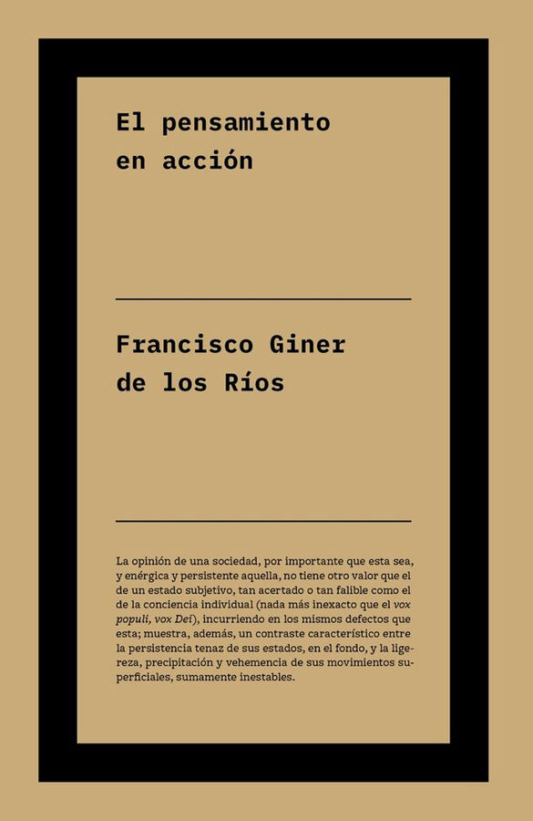El pensamiento en acci&oacute;n