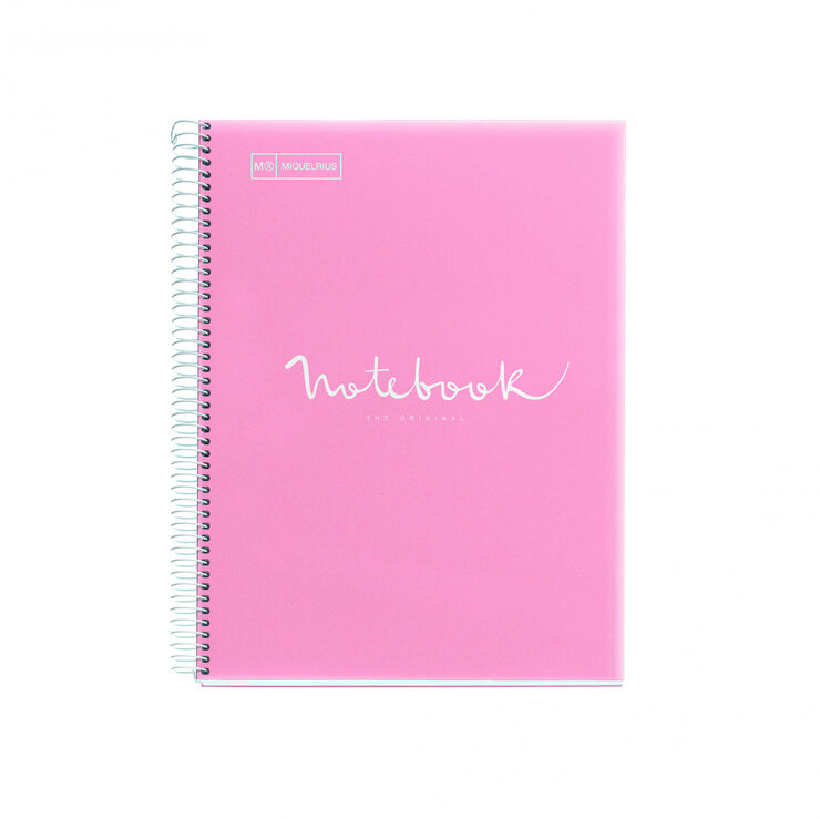Cuaderno Miquelrius Emotions A4 Tapa Dura 80 hojas 90gr rosa