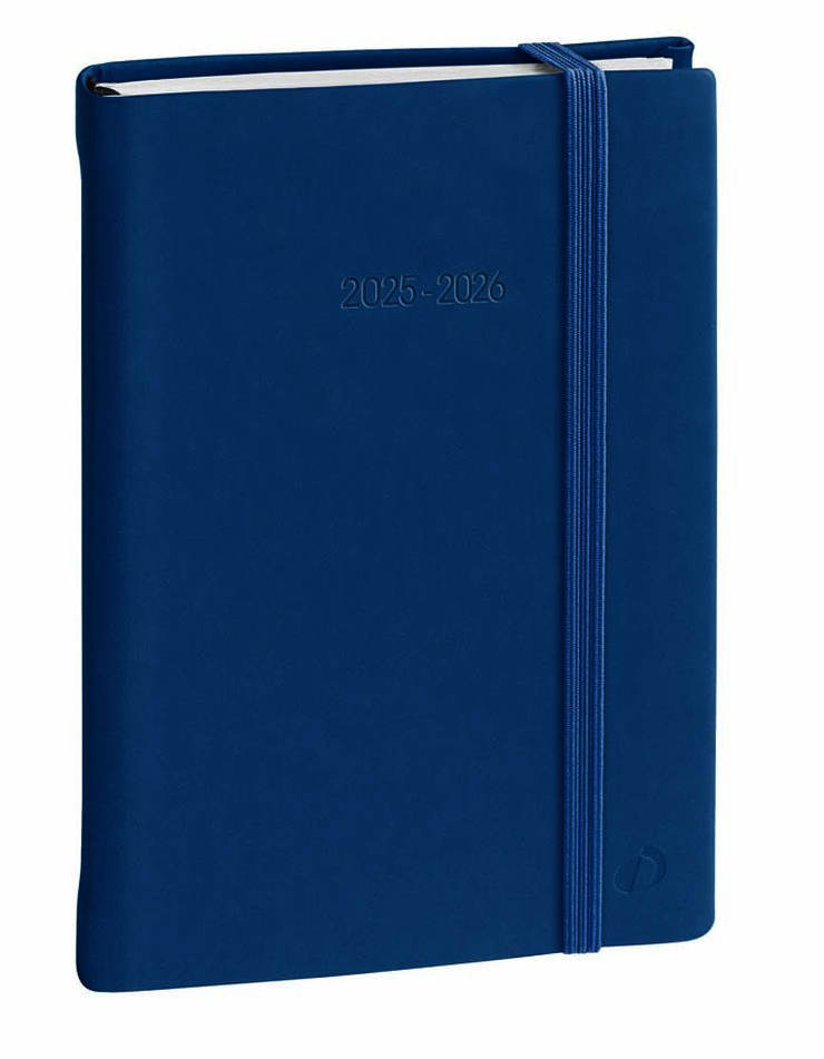 Agenda escolar Quo Vadis Silk 12x17cm dia pàg. mult 2025-26 blau
