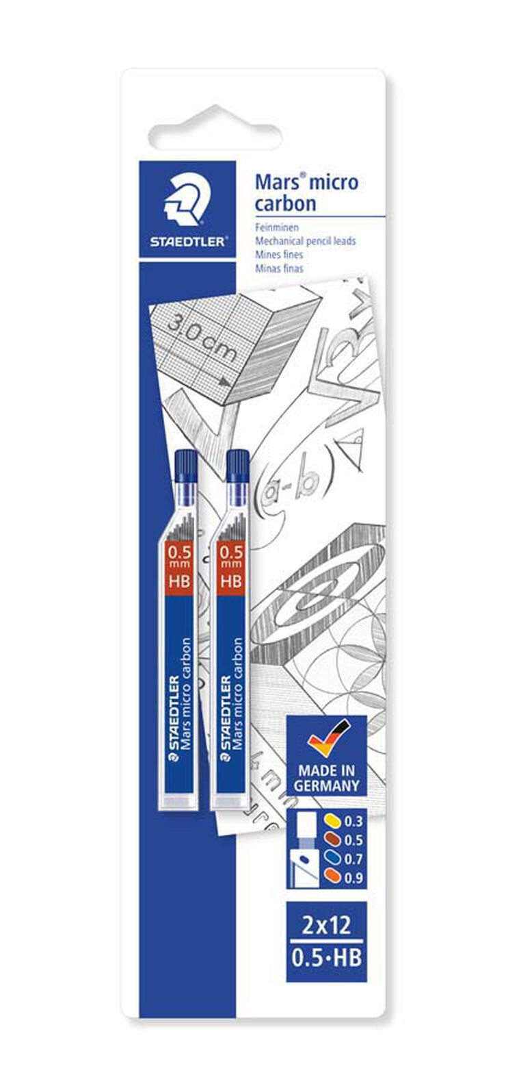 Minas Staedtler Mars Micro Carbon 0,5mm HB 24u