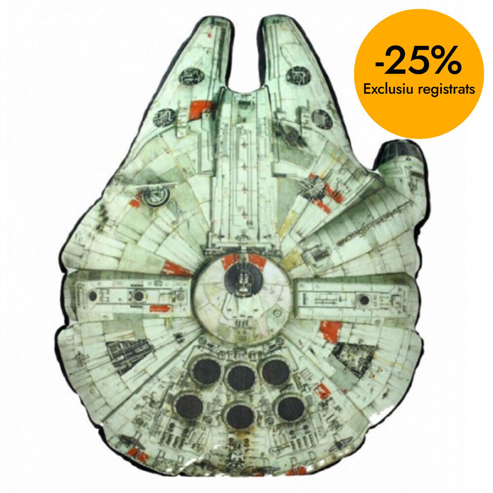 Halc&oacute;n Milenario Cojin Forma Star Wars