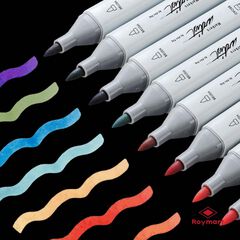 Estoig 80 Retoladors doble punta Roymart Artist Brush