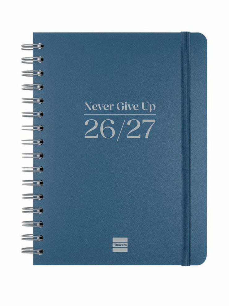 Agenda Escolar Finocam Cosmoflex 1/4 Sem/Vista Castellano 2026-27 Azul