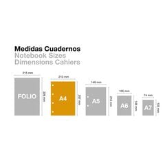 Notebook 4 A4 100 fulls 5x5 Miquelrius Highland Campbell