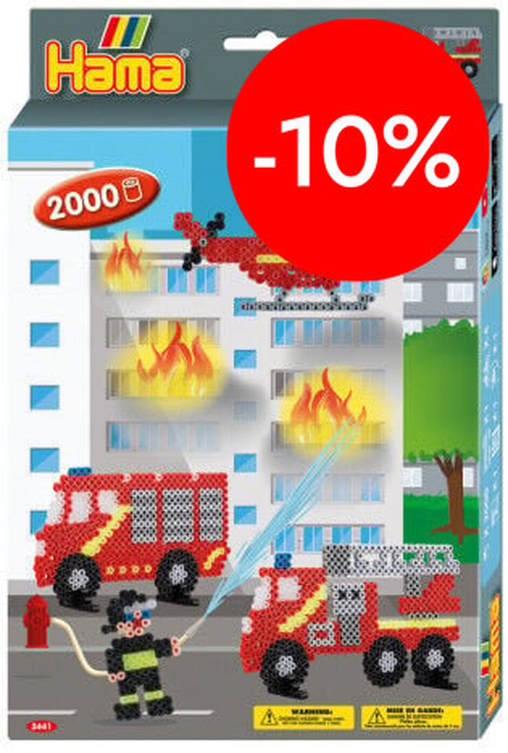 Midi mosaico 3D Hama Bomberos 2000 piezas