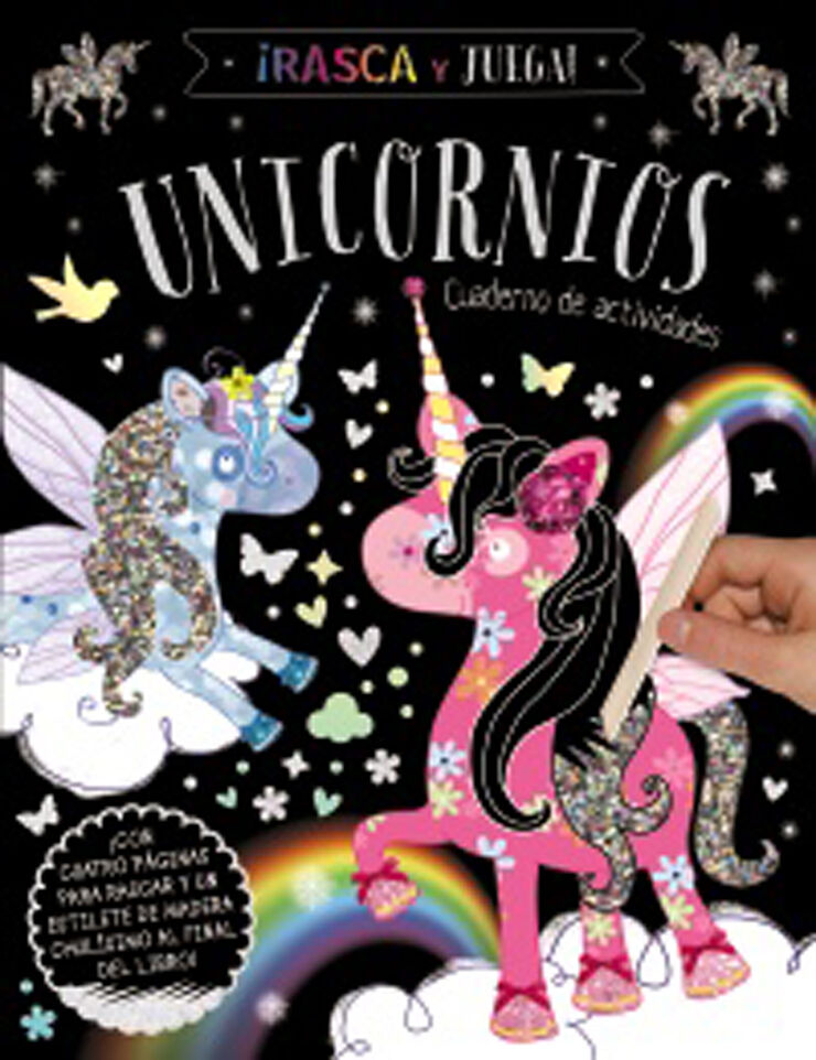 Rasca y Juega. Unicornios - Cuaderno de actividades