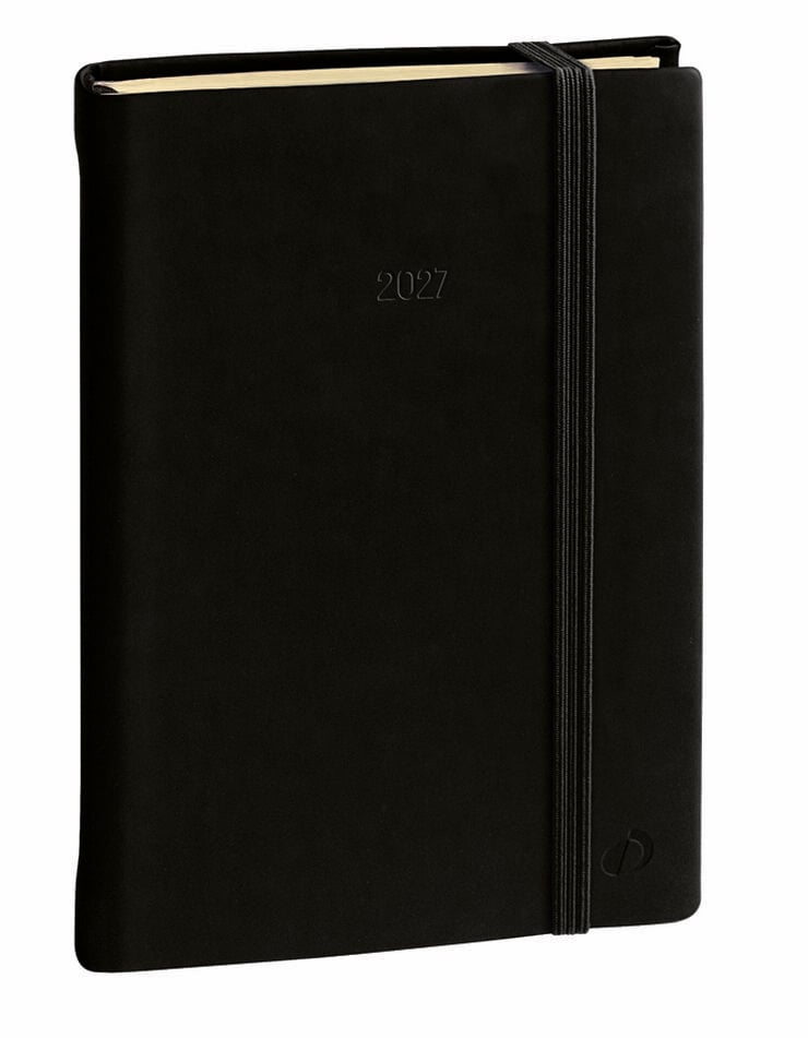 Agenda Quo Vadis Daily 16x24 cm D&iacute;a P&aacute;gina Multiling&uuml;e 2027 Negro