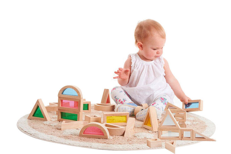 Blocs de fusta amb transpar&egrave;ncies