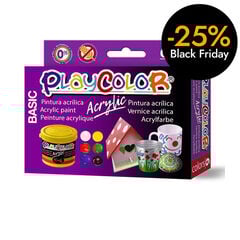 Pintura acrílica Playcolor Basic 40ml 6 colors