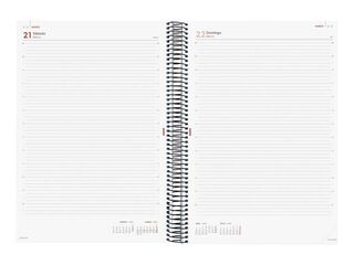 Agenda Finocam Year E40 1día/pág cas 2026 negro