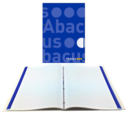 Notebook Abacus Enquadernat A4 100 fulls 70 gr 5x5 Blau Fosc
