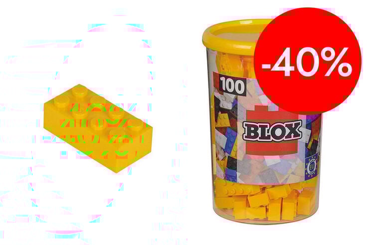 Juego de construcci&oacute;n Goula Blox-puede 100 bloques amarillo