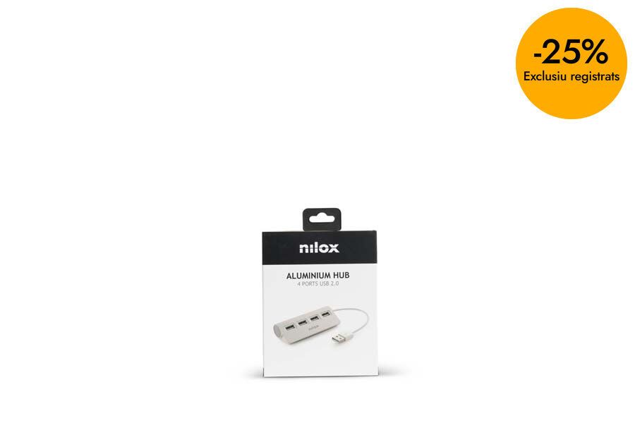 Hub&nbsp;4 Ports Usb 2.0&nbsp;Nilox