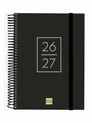 Agenda Escolar Finocam Secundaria 1/4 D&iacute;a/P&aacute;gina Castellano 2026-27 Negro