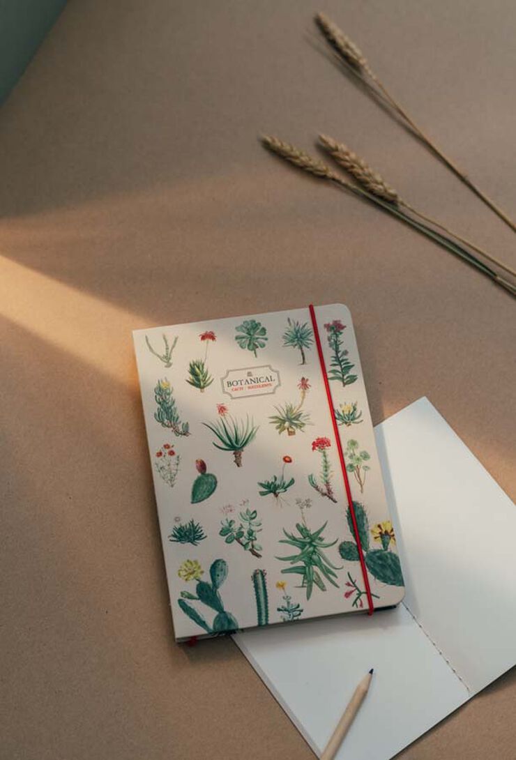 Cuaderno Artesanal A5 Kokonote Botanical Cacti and Succulents