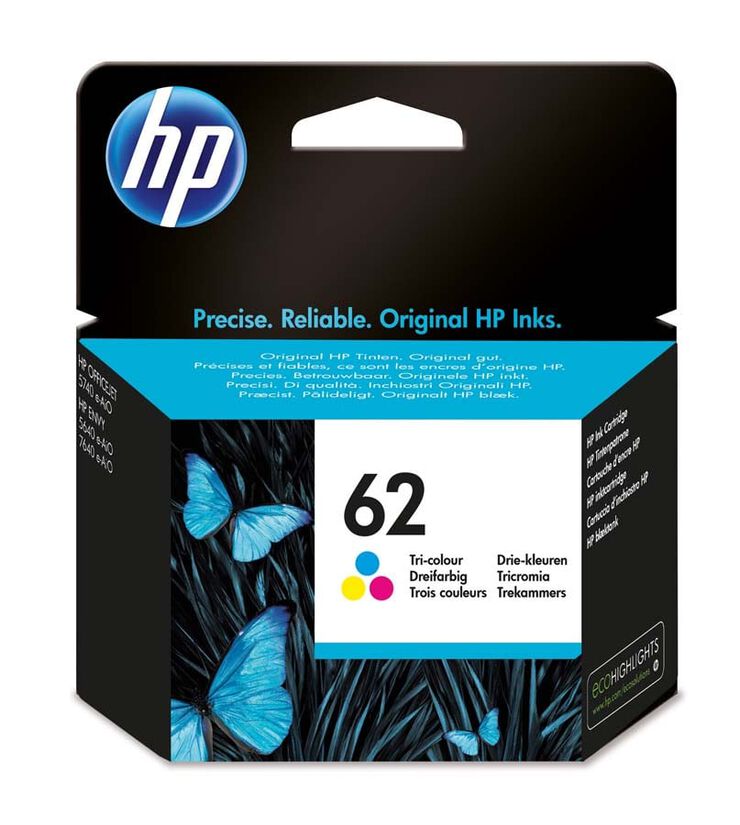 Cartutx original HP 62 tricolor - C2P06AE